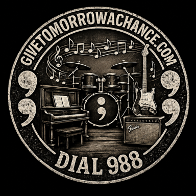 a black and white logo for givetomorrowachance.com
